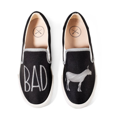 BADass - Black Slip On - Inkkas