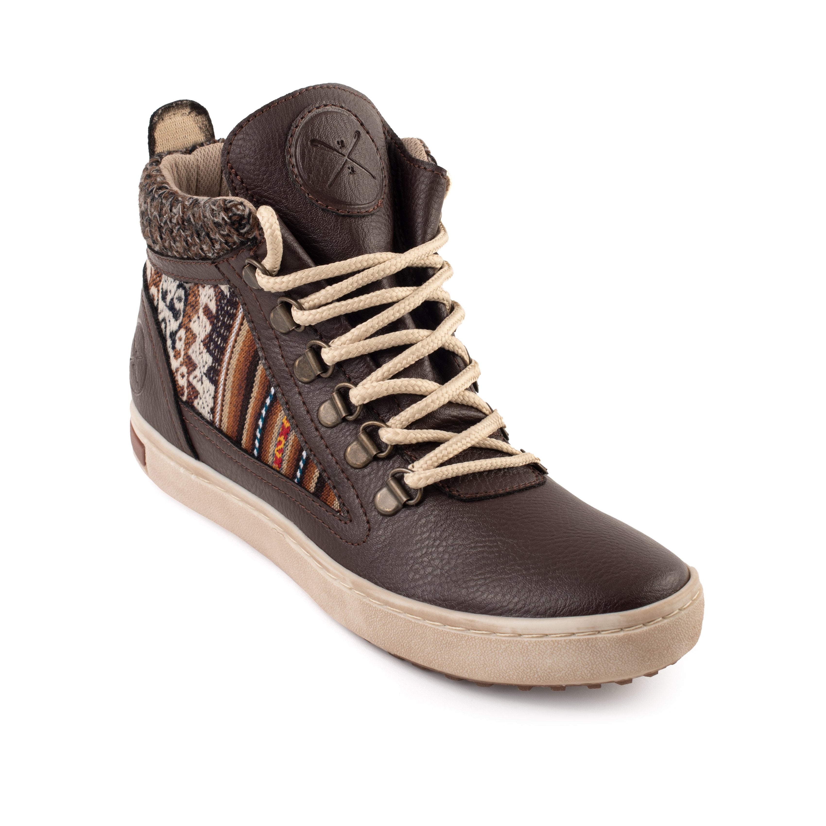 Brown Leather - Vegan Camping Boot - Inkkas