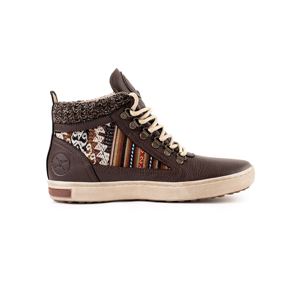 Brown Leather - Vegan Camping Boot - Inkkas