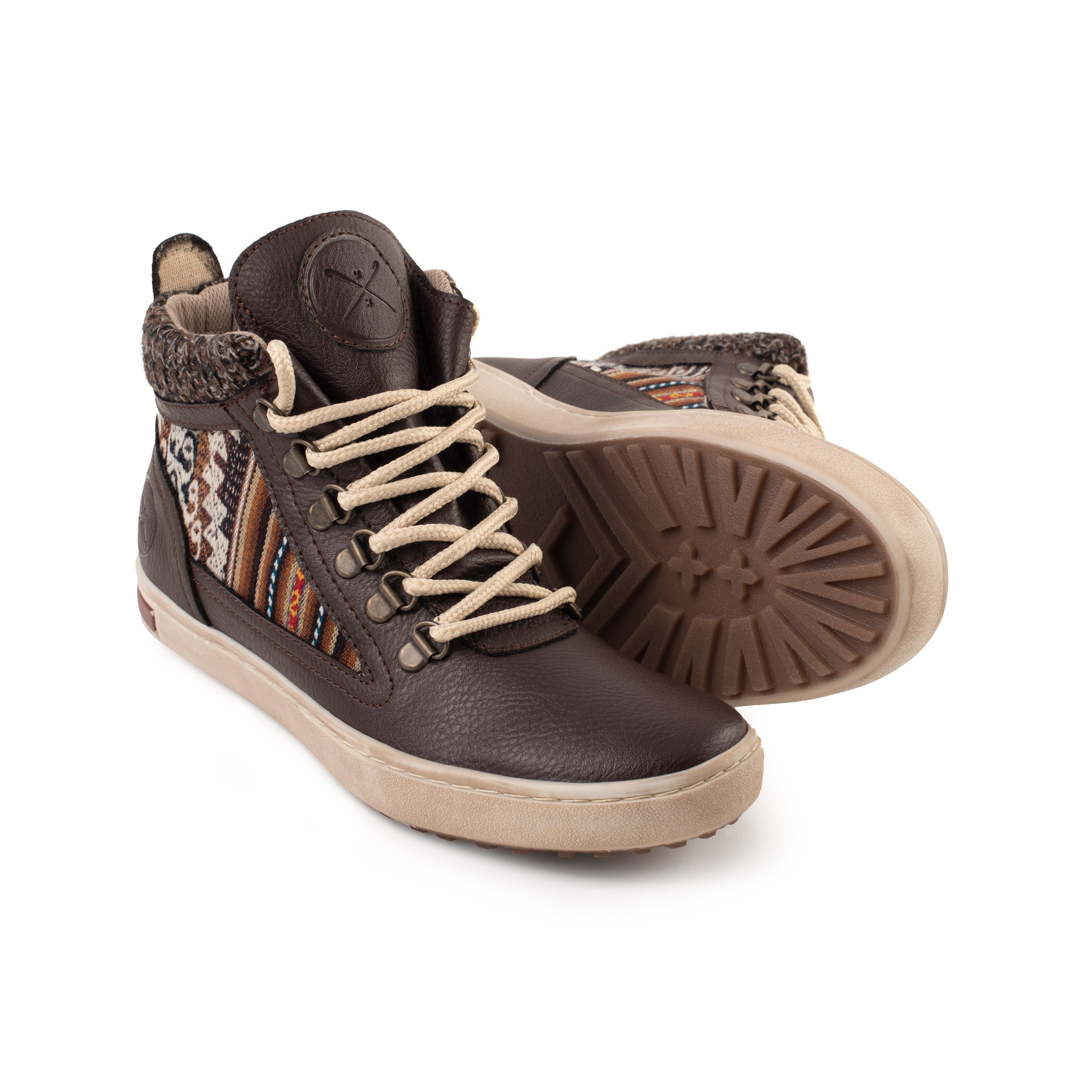 Brown Leather - Vegan Camping Boot - Inkkas