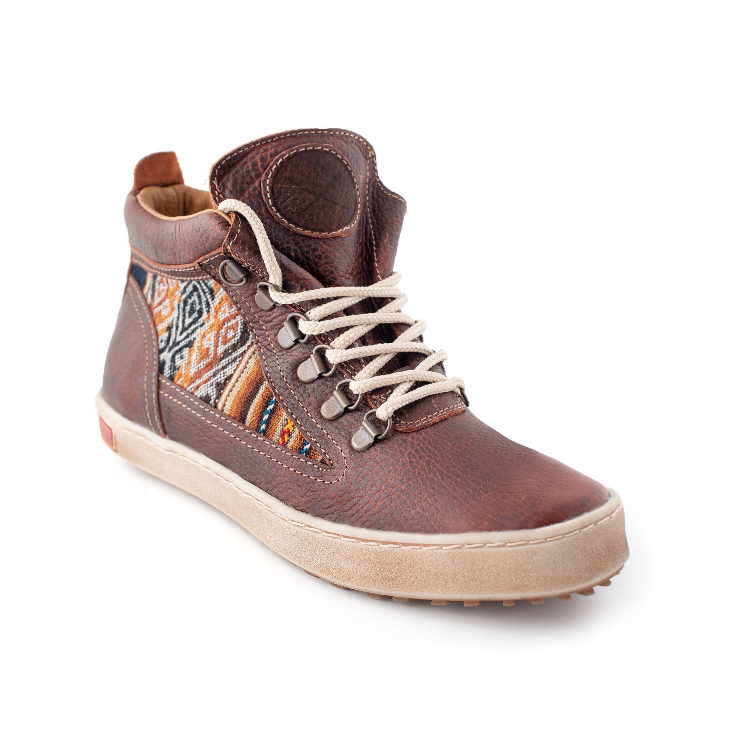 Brown Leather Camping Boot - Inkkas