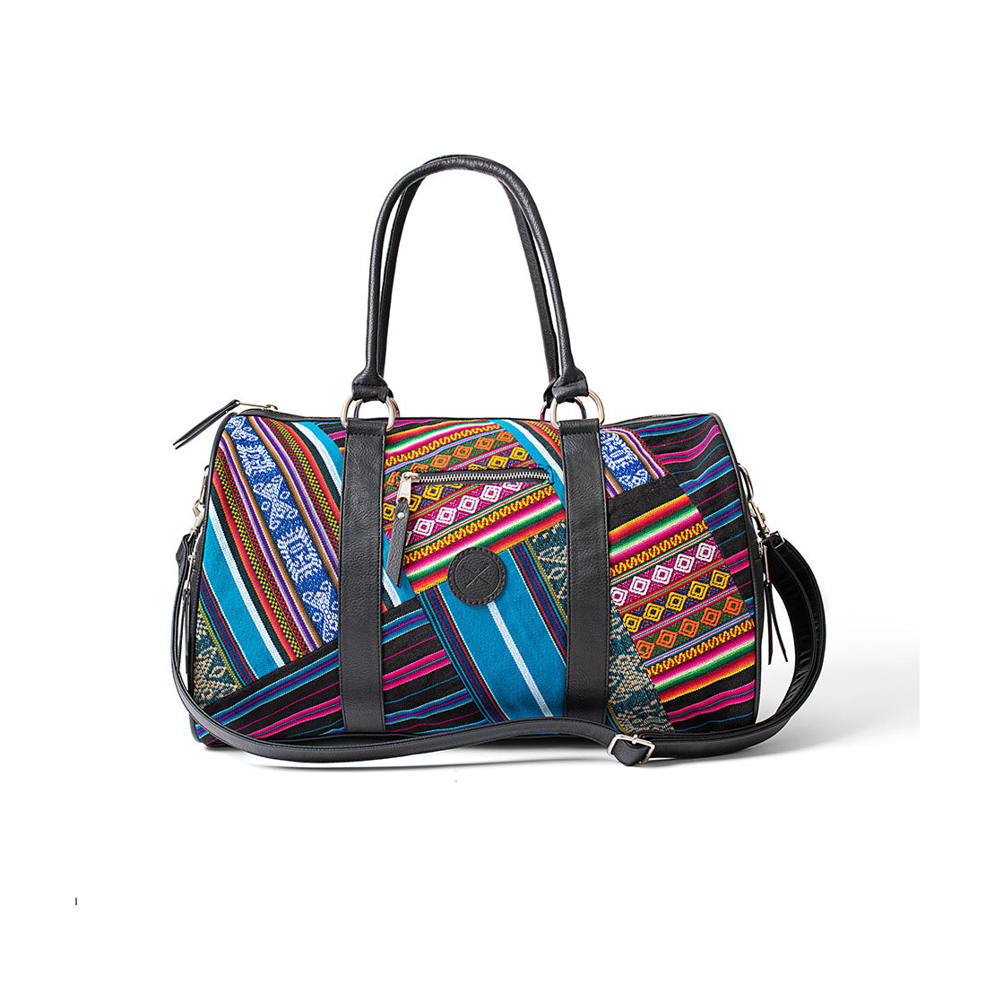 Bluebird Patchwork Weekender Duffle Bag - Inkkas