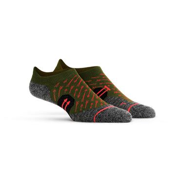 Green Glow Ankle Cut Socks - Inkkas