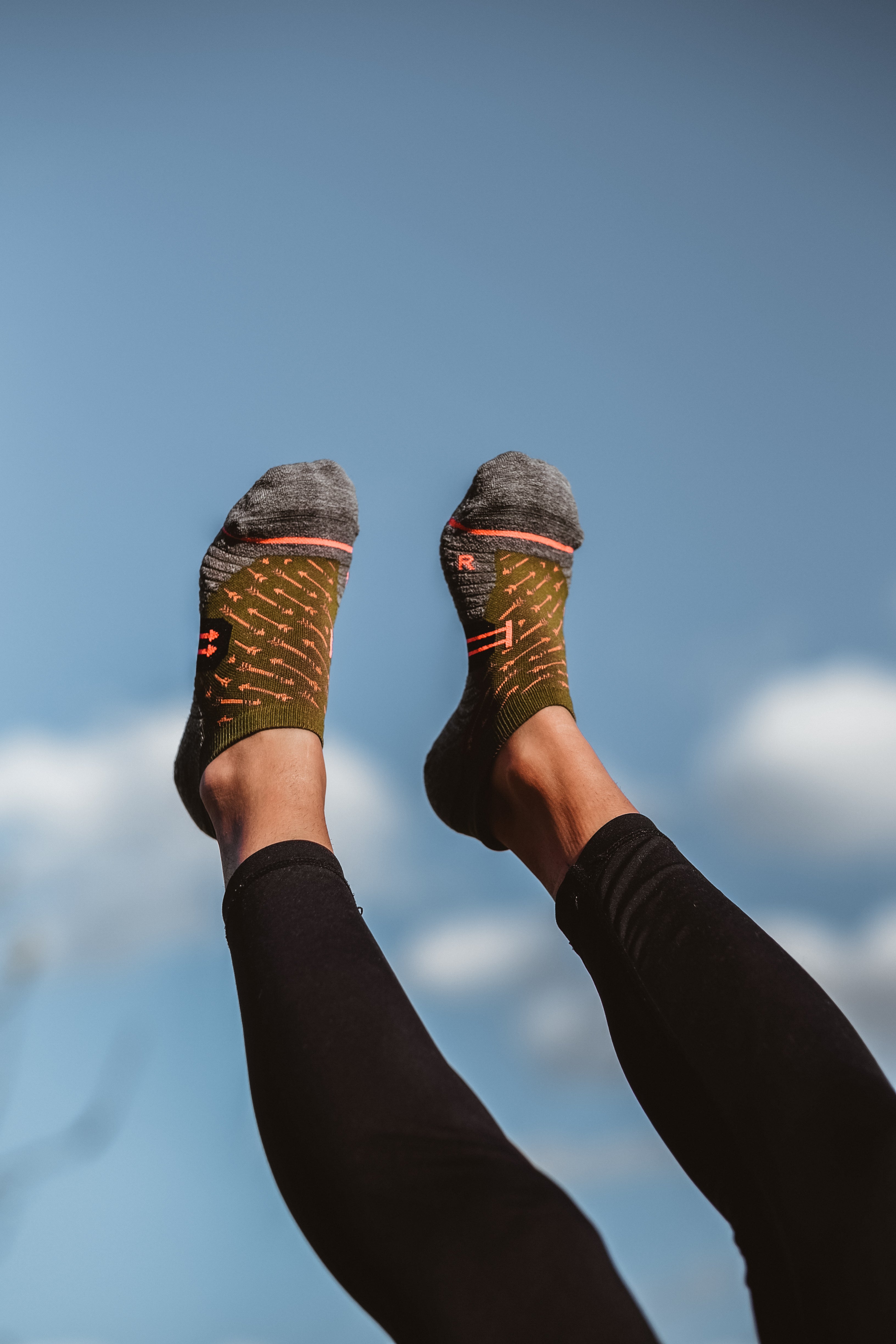 Green Glow Ankle Cut Socks - Inkkas