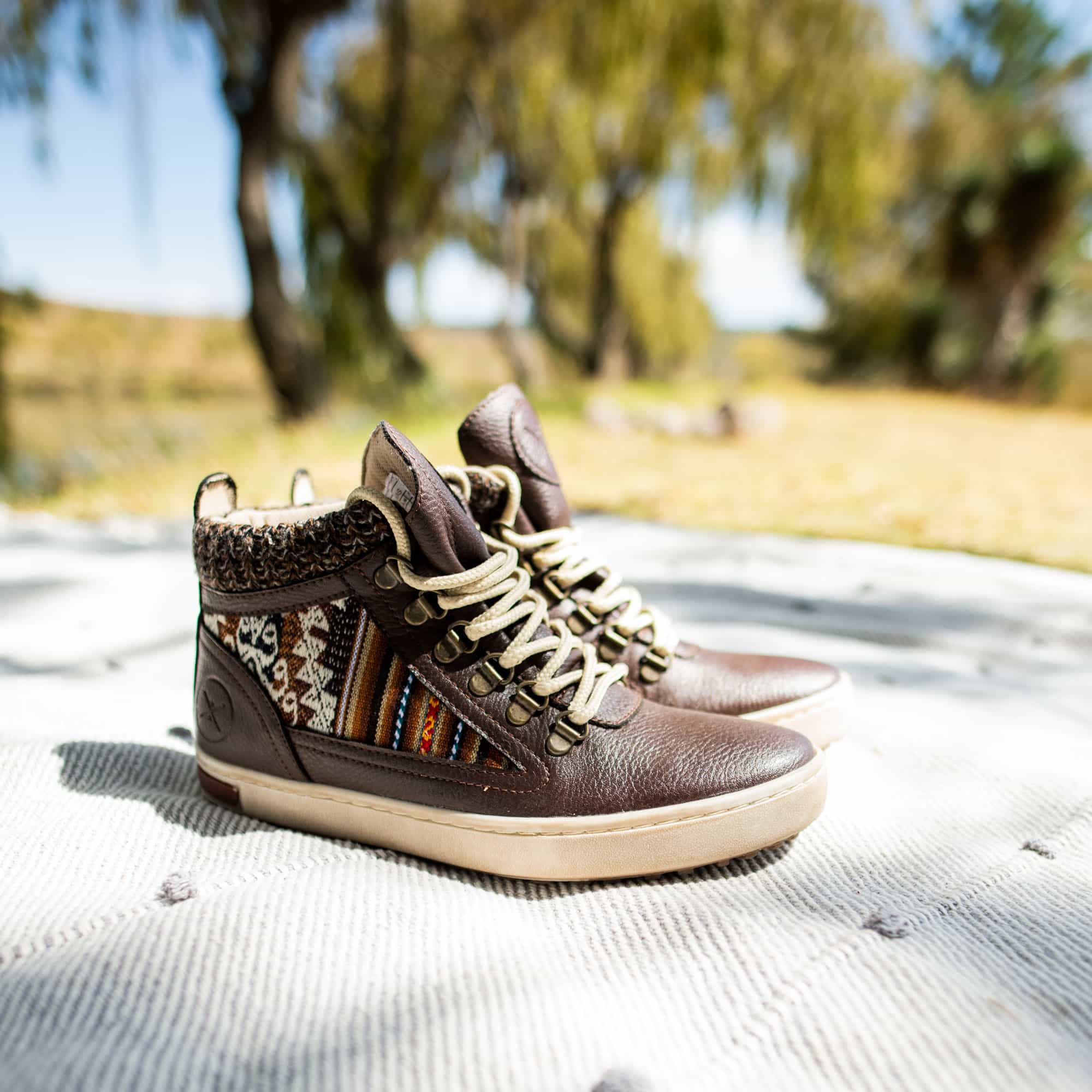 Brown Leather - Vegan Camping Boot - Inkkas