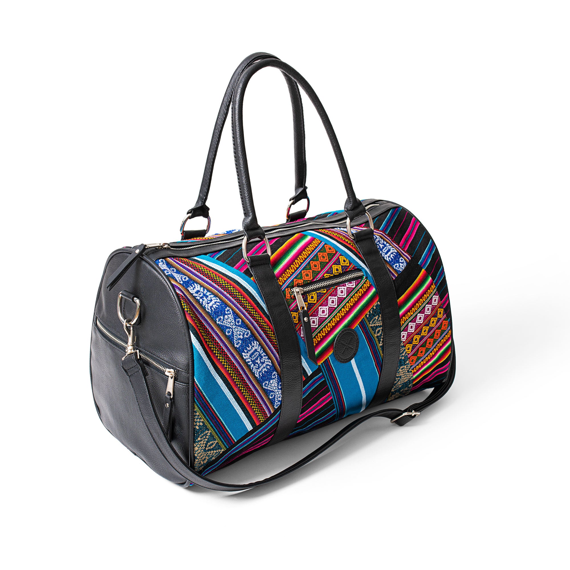 Bluebird Patchwork Weekender Duffle Bag - Inkkas