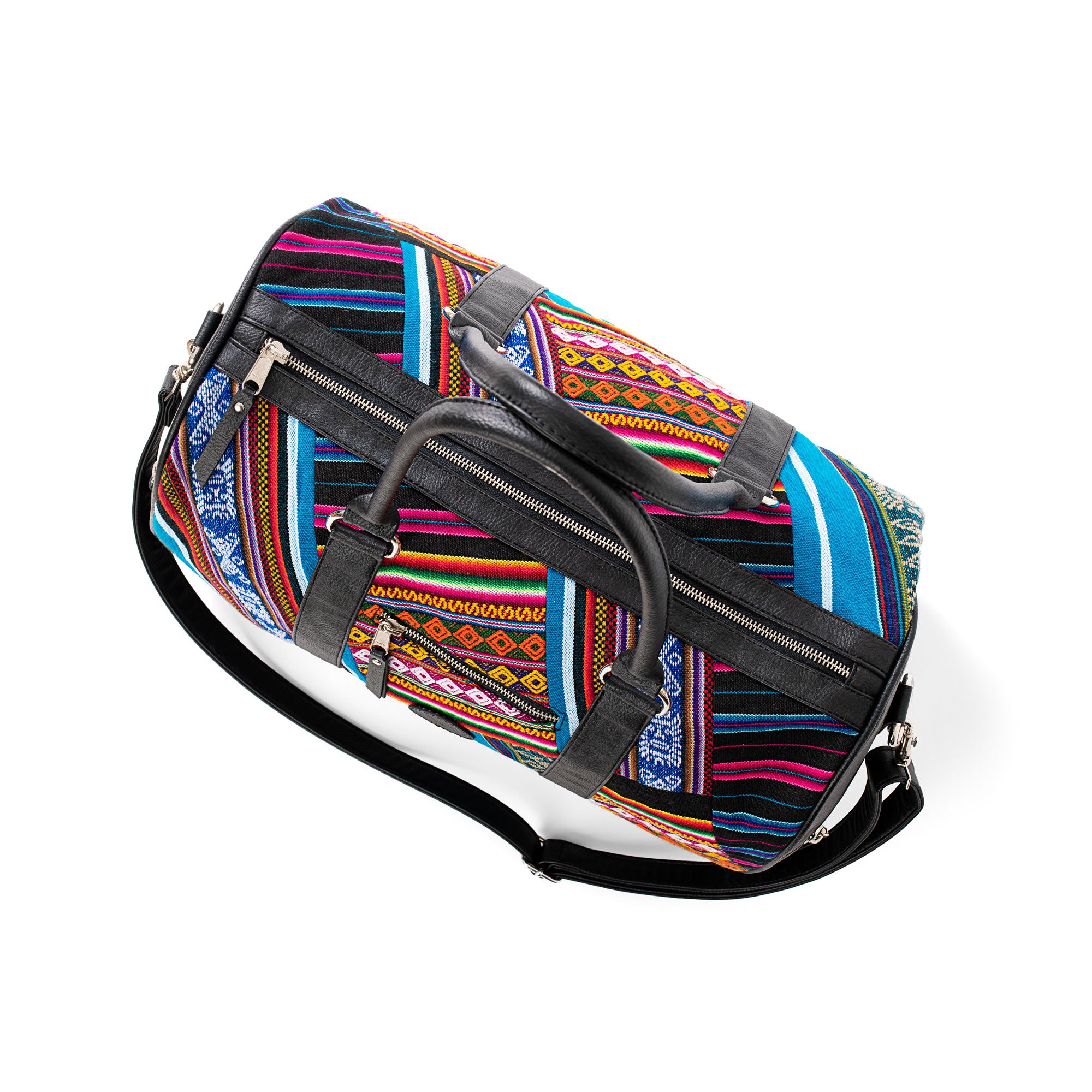 Bluebird Patchwork Weekender Duffle Bag - Inkkas