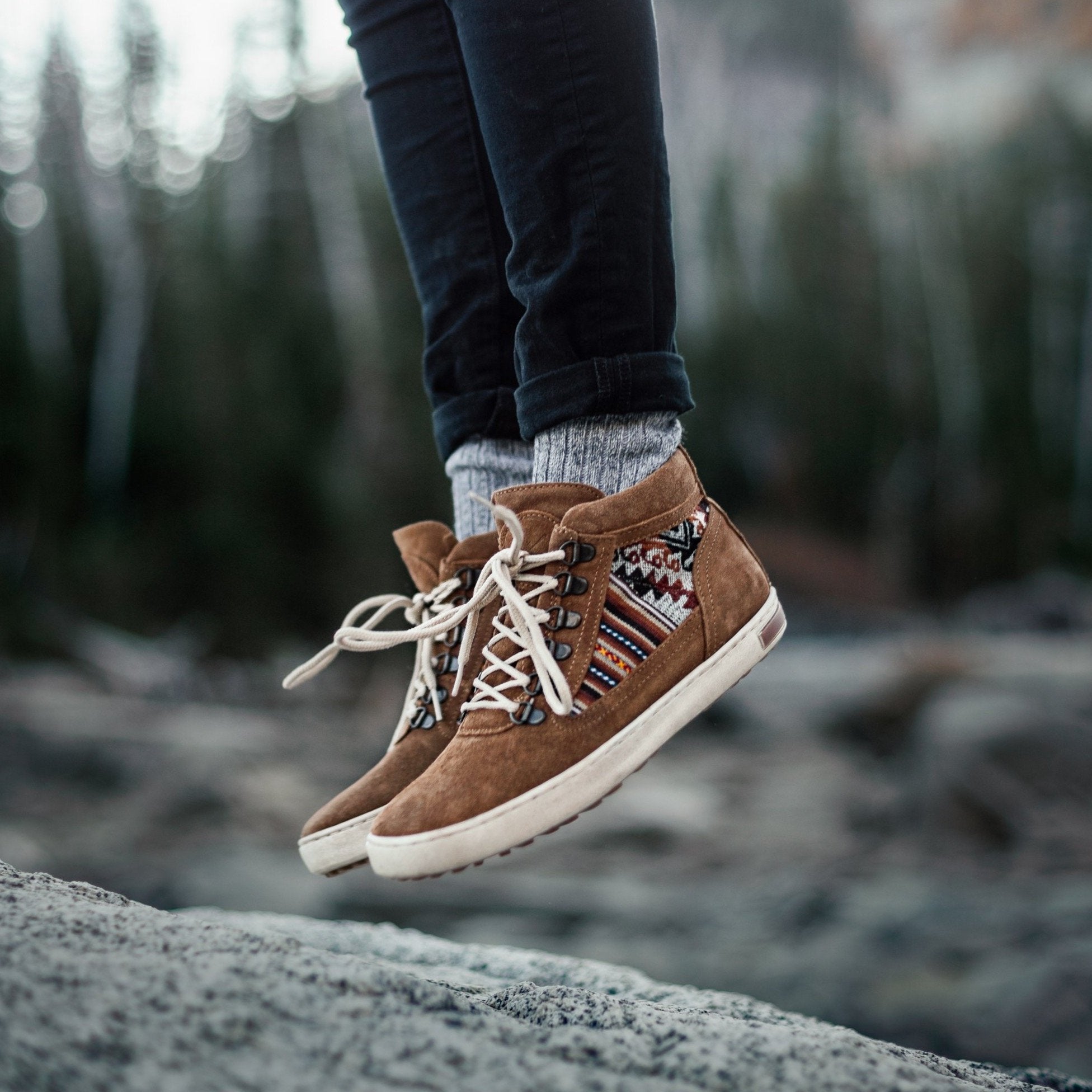 Tan Suede Camping Boot - ML Footwear