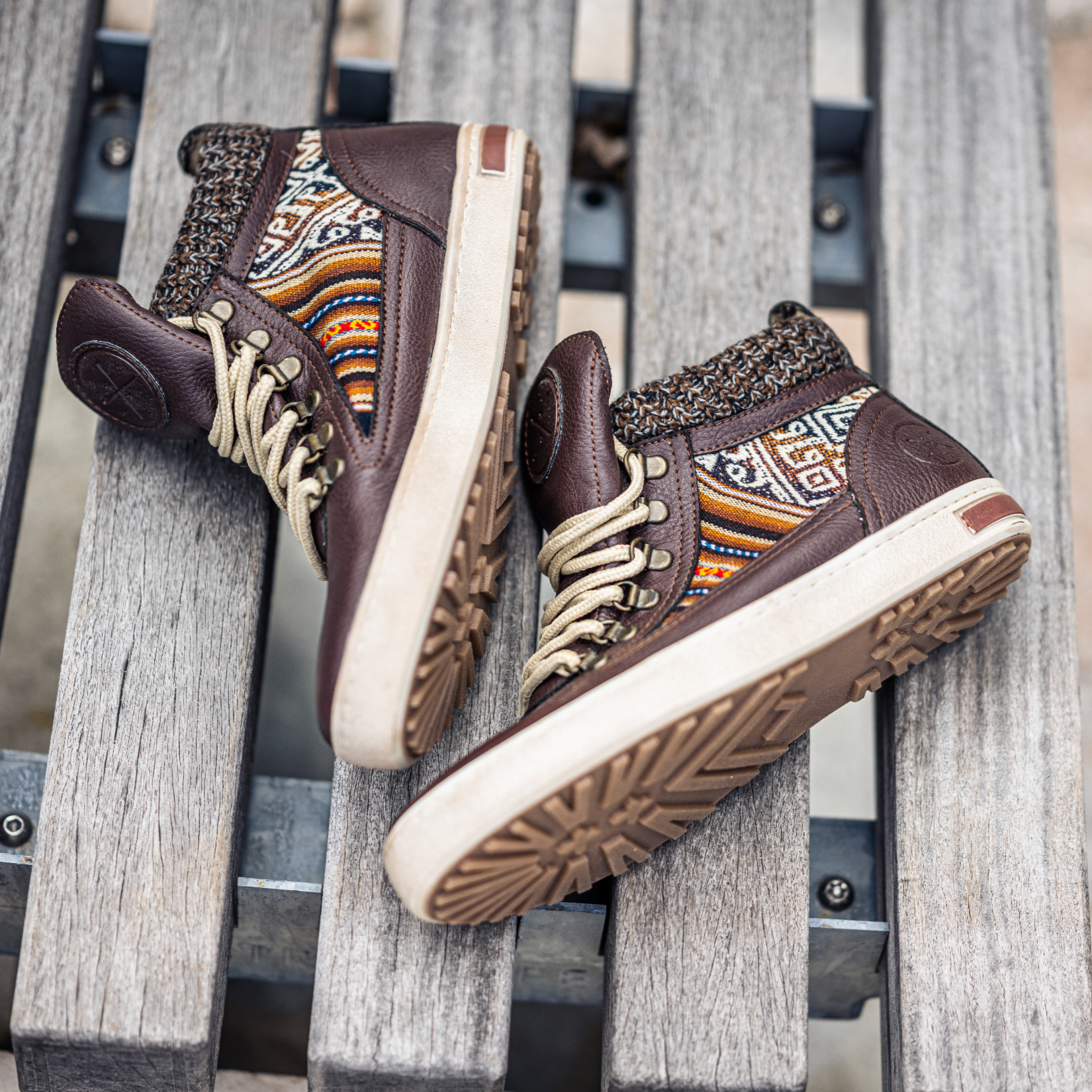 Brown Leather - Vegan Camping Boot - Inkkas