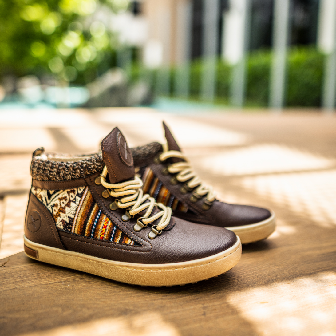 Brown Leather - Vegan Camping Boot - Inkkas