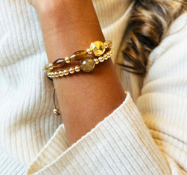 Agatha & Gold Bracelet (Set of Two)
