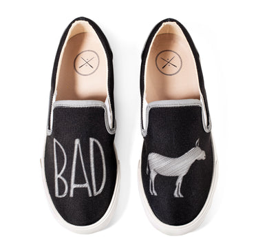 BADass - Black Slip On