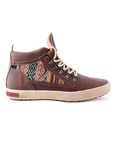 Brown Leather Camping Boot - Inkkas