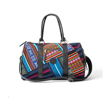 Bluebird Patchwork Weekender Duffle Bag