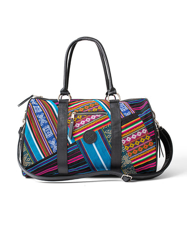 Bluebird Patchwork Weekender Duffle Bag - Inkkas