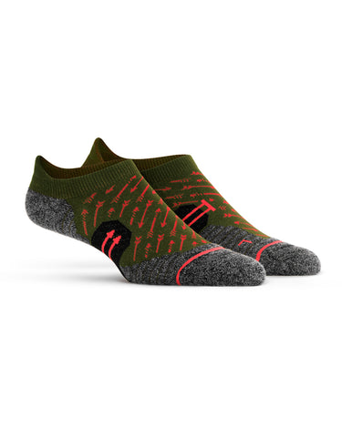 Green Glow Ankle Cut Socks - Inkkas