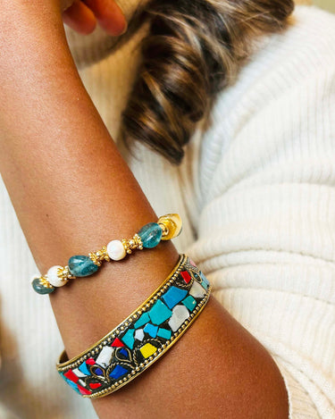 Jade Green Quartz Bracelet - Inkkas