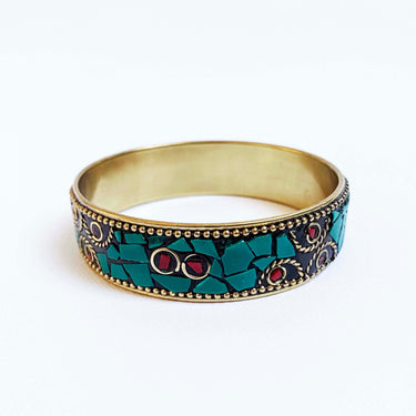 Turquoise Mosaic Bangle