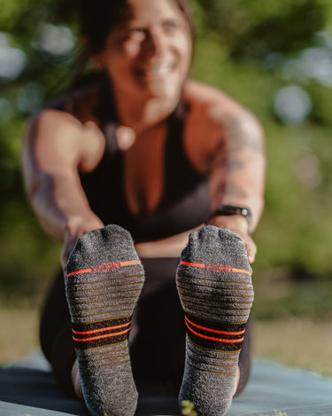 Grey Glow Ankle Cut Socks - Inkkas
