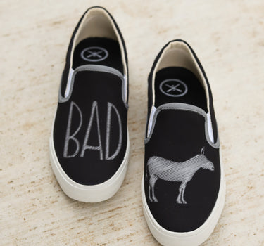 BADass - Black Slip On