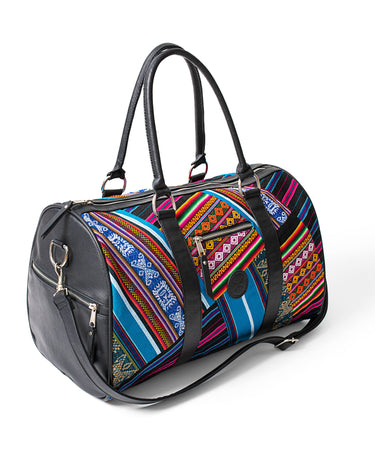 Bluebird Patchwork Weekender Duffle Bag - Inkkas