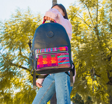 Slate Patchwork Backpack
