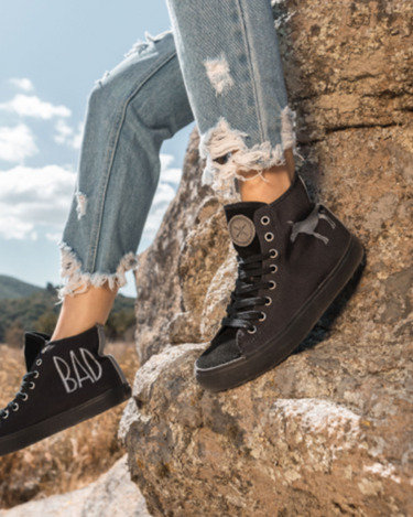 BADass - Black High Top - Inkkas