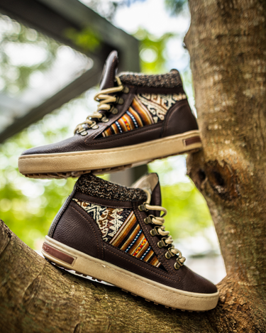 Brown Leather - Vegan Camping Boot - Inkkas